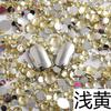 Venta caliente transfronteriza diamante de resina plana taladro de uñas color DIY color mágico AB 14 superficie de corte ratán Diamante pegado de diamantes para teléfono móvil