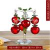 Cristal Apple Tree Acessórios Criativos para Casa Sala de Estar Ornamentos Decorativos Corredor Armário de TV Armário de Vinho Artesanato Decorações