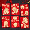 Ruixiang 2027 Ano do Bode Envelopes Vermelhos Criativos Desenho Animado Bode Zodíaco Pacote Vermelho Festival da Primavera Ano Novo Sacos de Envelopes Vermelhos Atacado
