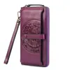 Cartera de Piel de Vaca de Primera Capa Transfronteriza Modelo Nuevo 2026 para Mujer, Piel Genuina, Gran Capacidad, Múltiples Ranuras para Tarjetas, Bolso de Teléfono Multifuncional Vintage