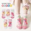 Meias Infantis Sanrio de Desenho Animado Novas, Meias Curtas Transparentes Finas de Seda Gelada de Verão para Meninas, Meias de Cristal, Respiráveis