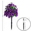 Eucalipto Violeta de Frontera Gloria de la Mañana Plantación en Suelo Decoración de Patio Jardín Exterior de Primavera y Verano Plantas Verdes Artificiales