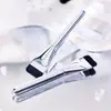 Nuevo tipo de brocha para base de maquillaje de cabeza plana, no absorbe el polvo, para principiantes, ultra delgada, sin dejar marcas, brocha para mascarilla facial