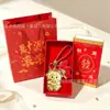 Ovelhinha Dourada Tem Dinheiro para Gastar Chaveiro Charme de Celular de Ouro Puro Pingente de Bolsa Ano da Ovelha Novo Estilo Cultural e Criativo Presentes para Atacado