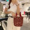 Estilo coreano moda saco de lona Internet celebridade pequena fresca saco de almoço casual temperamento artístico bolsa