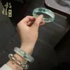 Jadeíta de Cuarcita al por mayor, Jade Dulong, Jade Flor Flotante Tipo Hielo Alto, Pulsera de Jade Alternativa a la Jadeíta, Nuevos Productos de la Transmisión en Vivo de Xiaohongshu