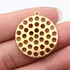 28X25Mm/33X30Mm Pingente Redondo Multicor com Vários Furos Acessórios Atacado Materiais de Acessórios DIY