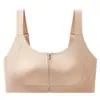 Ropa interior tipo bralette sin costuras con cierre frontal para mujer, chaleco deportivo a prueba de impactos, minimiza bustos grandes, disimula los senos laterales, sujetador fino
