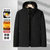 Jaqueta de Algodão de Inverno 2025 Jaqueta Masculina Transfronteiriça Amazon 3D Casual Com Capuz Removível Quente à Prova de Vento Roupa Masculina