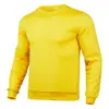 Sudadera deportiva casual nueva de primavera y otoño para hombre y mujer, sudadera casual de moda trendy, sudadera de punto de manga larga con cuello redondo de color liso