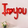 Nuevos Globos de San Valentín Fiesta de Amor Boda Ceremonia Propuesta Confesión Globo de una Pieza LOVE Película de Aluminio Amor