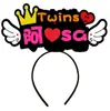 Suporte de Fã para Show de Gêmeos Adereços de Torcida Bastão Luminoso Headband Luminoso Pulseira Flash Personalização com Logo