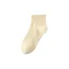 Meias femininas com aroma de menta para primavera e verão, antibacterianas, resistentes a odores, respiráveis, absorventes de suor, meias de cano médio, anti-pilling, meias de algodão sem costura