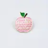 Arte Criativa Europeia e Americana Broche de Liga de Letras em Inglês Acessórios Geométricos Estilosos e Interessantes Pin de Emblema para Roupas Mochilas