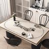Lindo mantel de Mickey de cuero impermeable y a prueba de aceite, mantel para mesa de centro, mantel negro de alta calidad con dibujos animados para mesa de comedor.