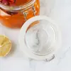 Frasco de Mason Frasco Sellado Frasco de Vidrio Junta de Sellado de Silicona Tarro con Pinza de Grado Alimenticio Tarro Tarro Tarro con Asa Almohadilla de Silicona