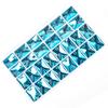 Fivela plana retangular de vidro com diamante costurada à mão fivela plana de diamante costurada à mão diy vestido acessórios para vestido de noiva