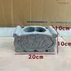 Quemador de Incienso Cuadrado para Exteriores para Ofrendas en Tumbas, Mesa de Altar para Salones Ancestrales, Quemador de Piedra para Incienso para Exteriores Hecho de Piedra Azul y Mármol