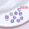 Venta al por mayor de Pedrería Hexagonal de Fondo Puntiagudo para Uñas, Joyería de Pedrería Irregular de Vidrio Colorida Ultra Brillante, Accesorios Octagonales para Uñas al por Mayor