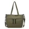 Bolso de Mano de Nylon Nuevo Transfronterizo 2026 Estilo Coreano Moda para Viajes Cotidianos Bolso Tote de Color Sólido Bolso de Hombro de Gran Capacidad para Mujeres