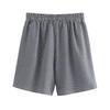 Conjunto Europeu e Americano Transfronteiriço de Verão para Mulheres, Blusas Xadrez de Amarrar, Casual Elegante Solto, Calças de Perna Larga de Cintura Alta