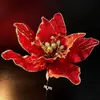 Flores decorativas para árbol de Navidad, flores de Navidad, reuniones de cosplay para fiestas, ambiente festivo, accesorios para arreglos florales, accesorios de decoración con flores artificiales