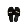 Hebilla de metal elegante estilo commuting chanclas de verano hebilla de cierre chanclas de fondo plano estilo coreano sandalias sandalias de una tira calzado de verano para exteriores de alta calidad para mujer