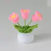 Ramo Pequeño de Punto Transfronterizo en Maceta Regalo para el Día del Maestro Producto Terminado Hilo Girasol Flor Artificial Decoración de Escritorio