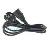 Cable de alimentación de audio de doble cabeza de 1,8 m, estándar europeo, con tres conectores, cola de palabra, grueso, 0,75 mm², Cable Universal