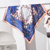 Elegante e de Alta Qualidade Roupa Externa Lenço de Seda Feminino 90cm Lenço Quadrado Grande Xale Versátil Lenço Novo para Primavera e Outono para Combinar com Camisas