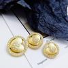 Incrustación de Metal Abrigo Accesorios Chanel Botón de Punto Botón Suéter Traje Hebilla Decorativa de Abrigo en Forma de Corazón Pequeño Diamante de Amor