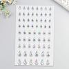Pegatinas de Diamantes Estrellados Transfronterizas Pegatinas para la Cara Diamantes Libro de Mano para Niños DIY Acrílico Mini Pegatinas para Cejas Maquillaje de Lunar Lágrima