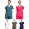 Comércio Exterior Doutor Uniformes Médicos Roupa de Trabalho de Verão Fina de Manga Curta Bata Cirúrgica para Mulheres Amazon