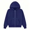 Sudadera casual de moda estilo americano, nueva para primavera y otoño, holgada, con capucha, bolsillos y cremallera, unisex