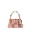 2024 Nuevo Texturoso Nicho Vintage Hecho a Mano Bolso de Cuentas Bolso de Mano para Mujer Bolso Estilo Chanel Moda Combinable