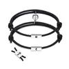 2022 imán de atracción sol, luna y estrellas transfronterizo pulsera de pareja un par de cuerda de mano tejida de inducción sol y luna joyería