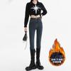 Calça Jeans Skinny Cintura Alta Feminina Outono e Inverno 2024 Novas Botas Slim Fit Calças Pequenas Calças Lápis Apertadas