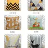 Funda de almohada de fábrica liquidación lona bordada modelo de sala de estar cojín funda estilo ins franela impresa transfronterizo