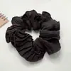 Estilo Francês Super Fada Orelha Franzida Intestino Grosso Anel de Cabelo Feminino Corda de Cabelo Primavera e Verão Simples Versátil Acessórios de Cabelo