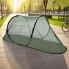 Nova Rede Mosquiteira Ampla Alta Anti-Mosquito Insetos Verde Militar para Uma Pessoa Sem Instalação Portátil Dobrável Camping Caminhada Respirável