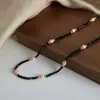 Collar hecho a mano con perlas de agua dulce naturales azules mezcladas con piedra Tianhe, accesorios Maillard, cadena para la clavícula personalizada, para mujer