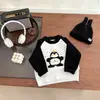 Ropa de Punto Linda de Dibujos Animados para Bebé Estilo Otoño e Invierno Tejido Jacquard Engrosado para Niños y Niñas, Ropa de Moda para Bebés y Niños Pequeños