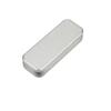 Caja Rectangular de Hojalata Memoria USB Caja de Embalaje Metálica con Ventana Almacenamiento En Stock Caja de Hojalata Vacía Lote Pequeño