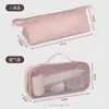 Bolsa de Almacenamiento para Secador de Pelo, Montaje en Pared, Sin Taladro, Portátil para Viajes, Bolsa de Malla Transparente para Almacenamiento, Bolsa de Almacenamiento para Cosméticos y Rizador