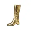 Sapatos de dança fornecimento e entrega transfronteiriça AliExpress, sapatos femininos de outono e inverno de salto médio e cano alto, botas de tamanho grande 168-31-1