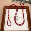Tienda de Joyería de Cuerda Trenzada Mismo Estilo Cuerda de Joyería de Gama Alta Cordón para Collar Premium con Colgante Chapado en Oro Cordón Colgante Unisex