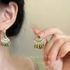 Novos Brincos Estilo Chinês Retrô Gota d'Água com Franjas para Mulheres, Brincos Estilo Étnico Boêmio, Brincos Estilo Festa