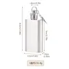 Petaca de Acero Inoxidable Grueso Creativa Transfronteriza para Uso en Casa, Petaca Pequeña Estilo Ruso, Contenedor de Vino Portátil Conveniente para Exteriores