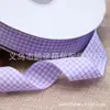 Suministro en stock cinta de cuadros cinta de cuadros escoceses rojo y blanco accesorios para el cabello DIY con lazo cinturón de Navidad
