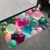Alfombrilla de Barro Diatomeas para Entrada de Baño, Alfombrilla Absorbente de Agua para Pies, Resistente a la Suciedad, Lavable, Alfombrilla Antideslizante, Alfombrilla de Piso de Baño con Piedras 3D